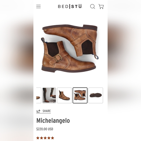 Bed:Stu Michelangelo Men's Boots. Size 10.5 - Picture 10 of 10